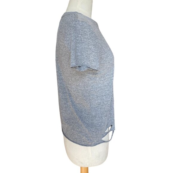 Wildfox Holey Embroidered Lips T-Shirt Sz S Distressed Rips Punk Grunge 90s Y2K - Picture 6 of 13